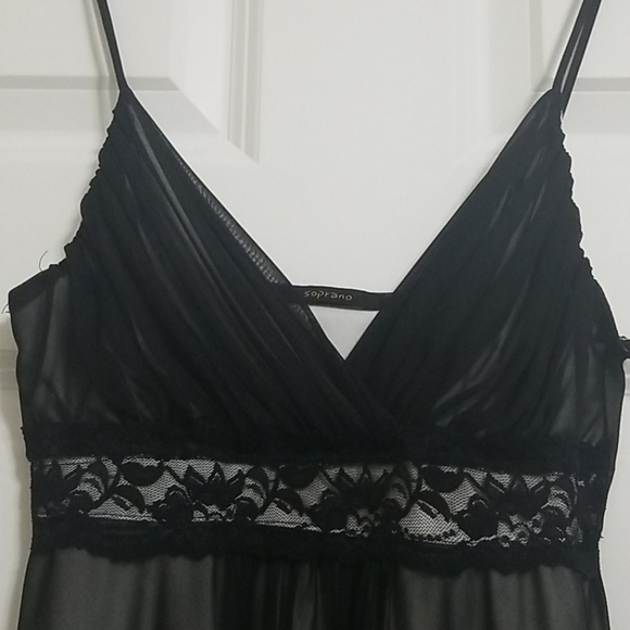 Soprano Black Spagetti Strap Dress Size Small - Picture 3 of 6